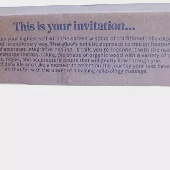 TheraFlow Dual Enhanced Foot Massager Roller THFFRL with Foot Reflexology Chart - Picture 6 of 8